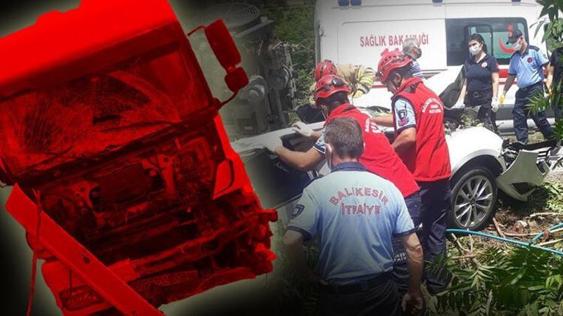 Balıkesir'de zincirleme trafik kazası! 3 kişi öldü, 3 kişi yaralandı
