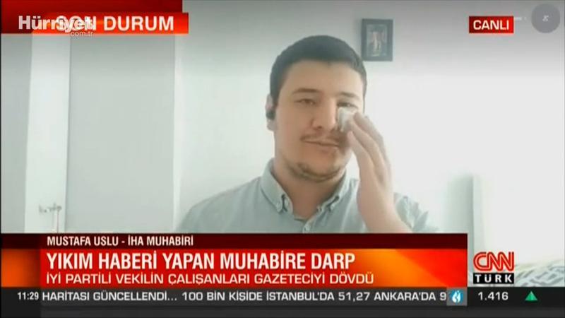İHA muhabirine saldırı