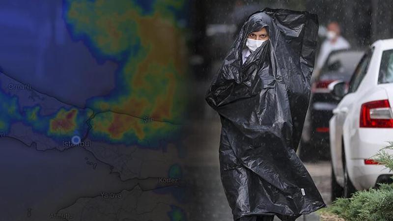 İstanbul'da beklenen yağış başladı