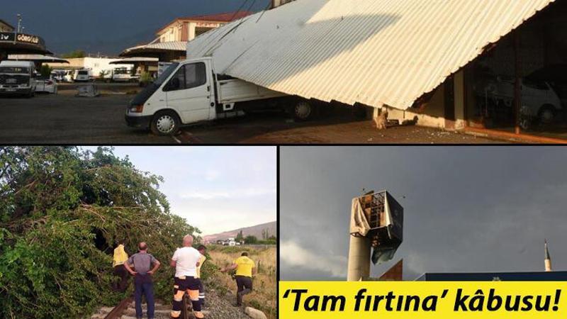 Şiddetli fırtına Nazilli'de yaşamı olumsuz etkiledi