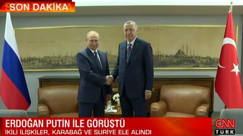 Cumhurbaşkanı Erdoğan, Putin ile görüştü