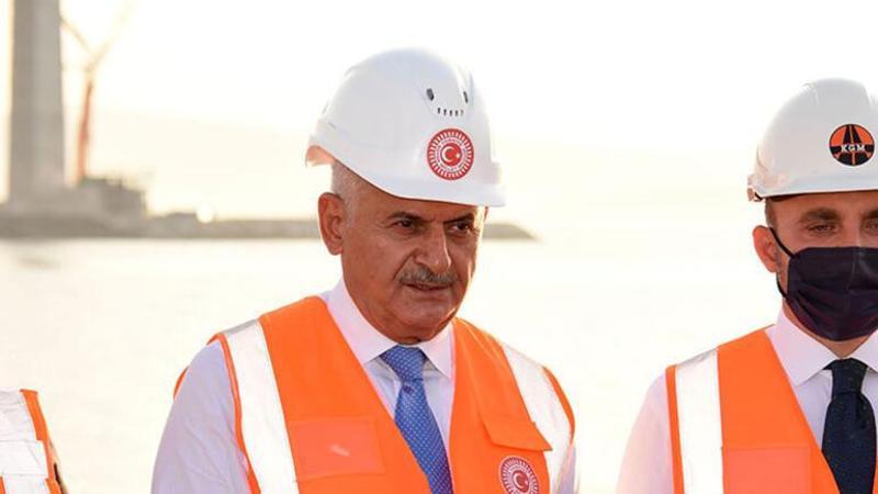 AK Parti Genel Başkanvekili Binali Yıldırım, 1915 Çanakkale Köprüsü'nde incelemelerde bulundu