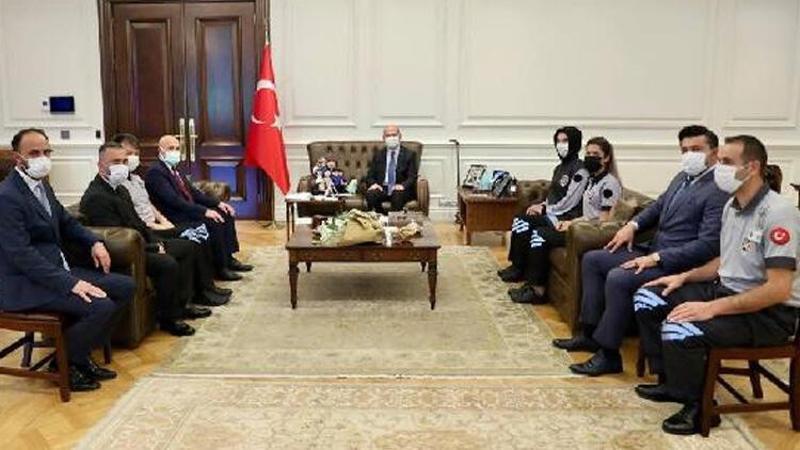 Bakan Soylu, özel güvenlik heyetini kabul etti