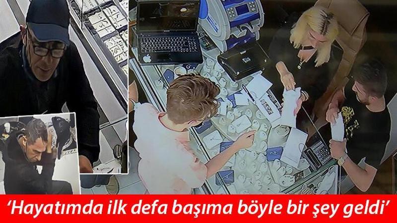 Kuyumcuda 800 bin liralık dolandırıcılık kamerada