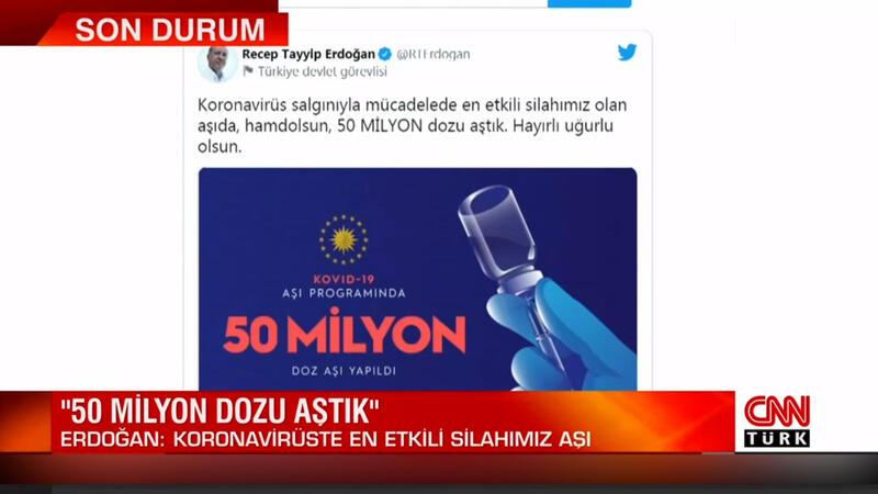 Son Dakika Cumhurbaskani Erdogan Duyurdu Turkiye De Uygulanan Koronavirus Asi Sayisi 50 Milyonu Asti Son Dakika Haberleri Internet