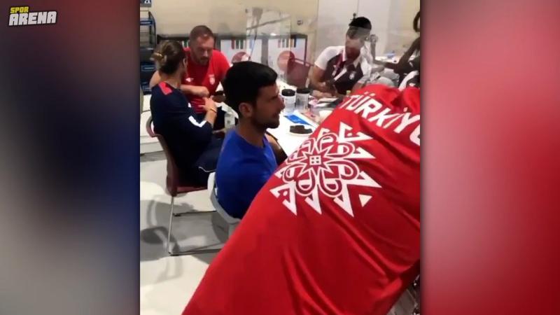 Djokovic ile Filenin Sultanları'nın koyu sohbeti!