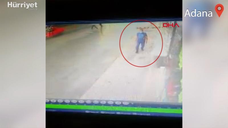 Son anda fark etti! Adana'da yolda yürüyen bir kişi ölümden saniyelerle kurtuldu