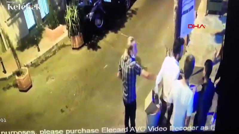 Şarkıcı Çağatay Akman'ın eski sevgilisini darp ettiği anlar kamerada