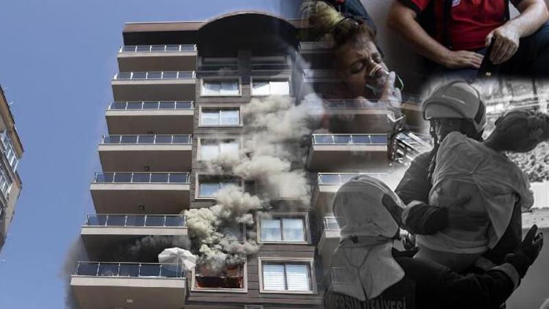 Apartmanın 4'üncü katında yangın paniği