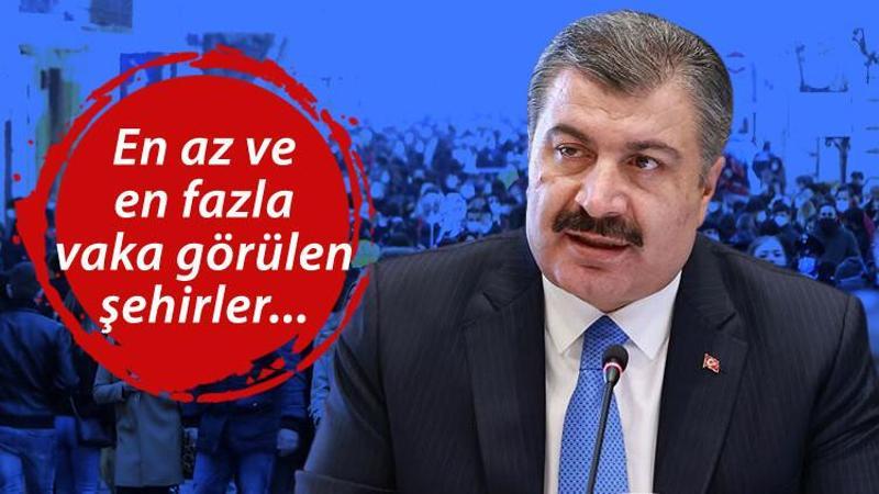Bakan koca açıkladı! Koronavirüs haritası güncellendi