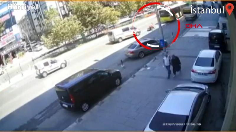 Motosikletli kurye ölümden döndü!