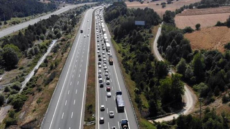TEM'in Bolu geçişinde 'çalışma' trafiği