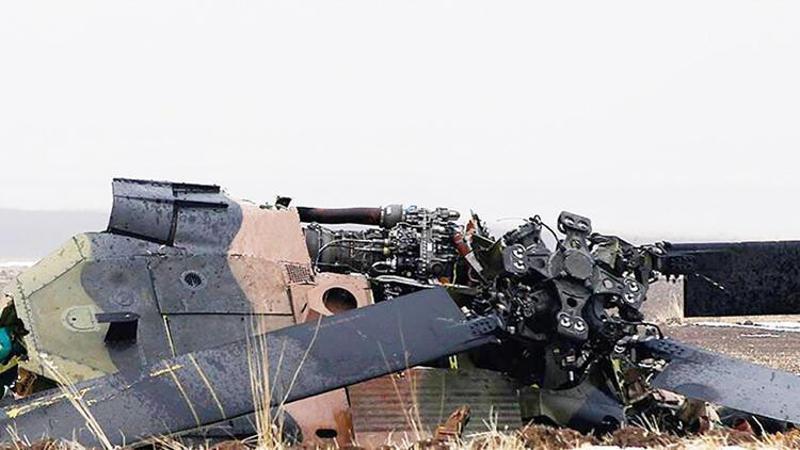 Irak'ta askeri helikopter düştü: 5 ölü