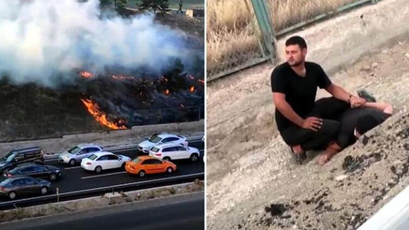 Kışla içinde yangın çıkaran şüpheli adliyeye sevk edildi