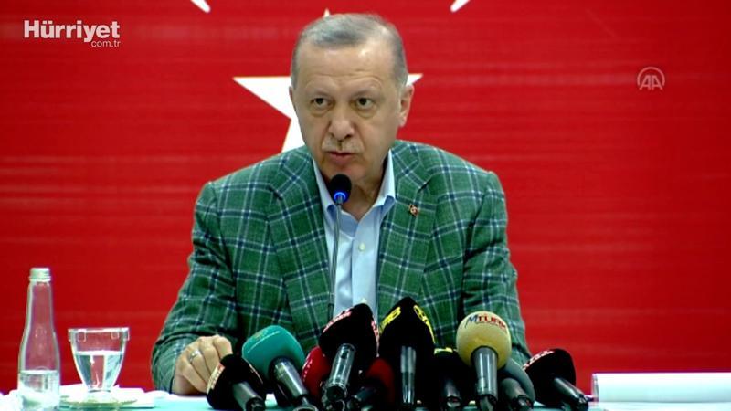 Cumhurbaşkanı Erdoğan, orman yangınlarıyla ilgili Marmaris’te açıklamalarda bulundu