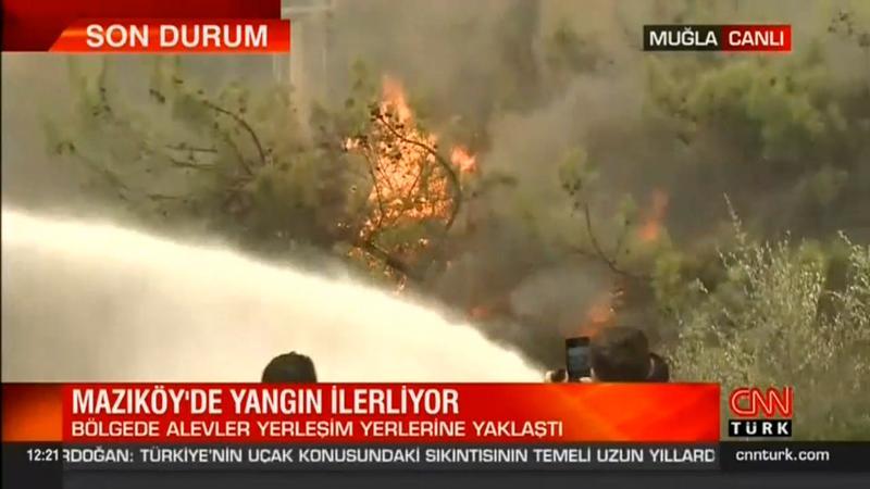 Bodrum'da alevler Mazıköy'e sıçradı