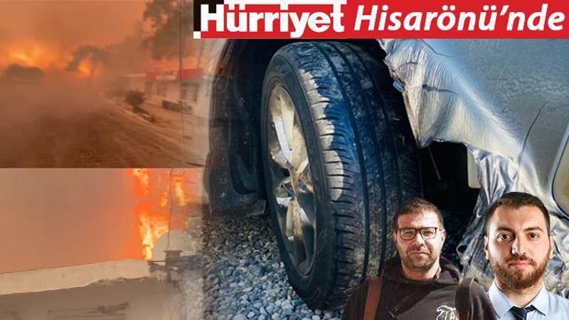 Hürriyet muhabirleri, Hisarönü'nde alevlerin arasında!