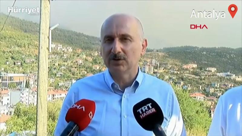 Bakan Adil Karaismailoğlu, yangınlardaki son durum hakkında bilgi verdi