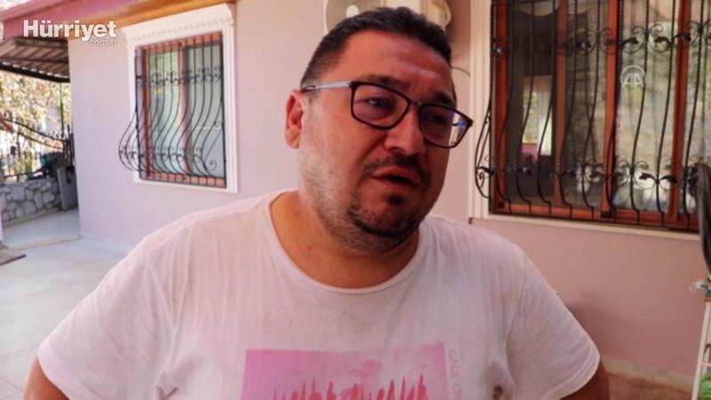 Marmaris'te evi yanmaktan son anda kurtulan Mesut Akgül, o anları anlattı