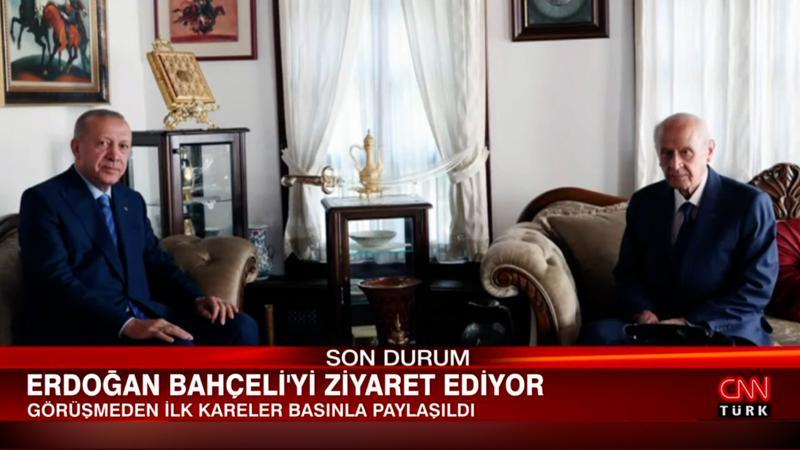 Cumhurbaşkanı Erdoğan'dan Bahçeli'ye ziyaret
