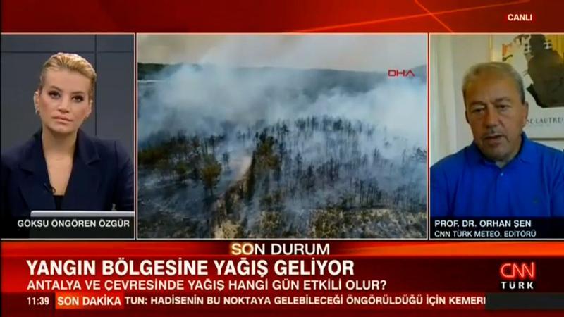 Yangın bölgesine yağış geliyor! Prof. Dr. Orhan Şen açıkladı