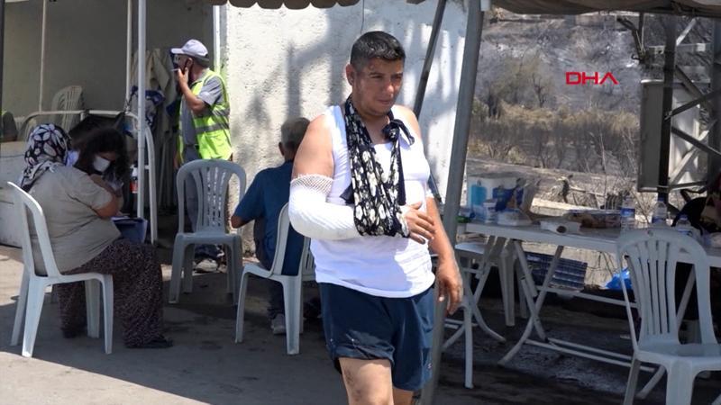 Annesi ile babasını kurtardı, vücudunun sağ kısmı yandı