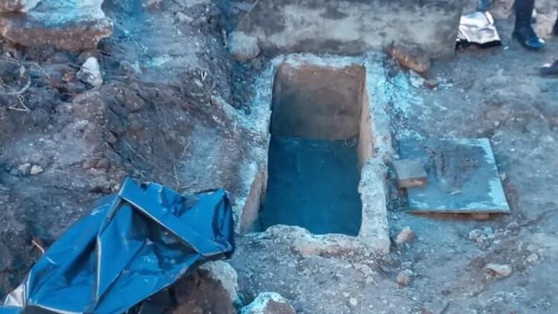 Ordu'da yol yapım çalışmasında tarihi lahit mezar bulundu