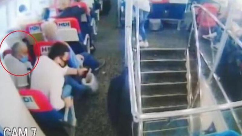 Deniz otobüsünde taciz! Tutuklandı