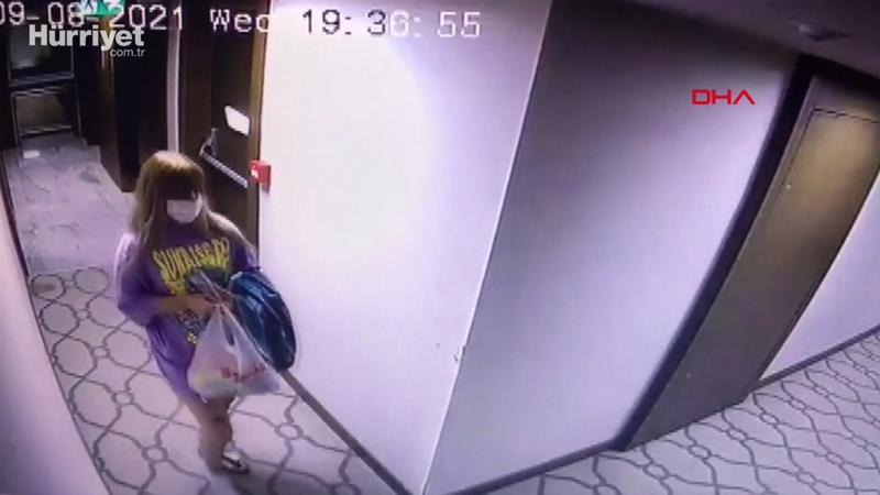 Otel odasında hayatını kaybeden Sedanur Şen'in son görüntüleri