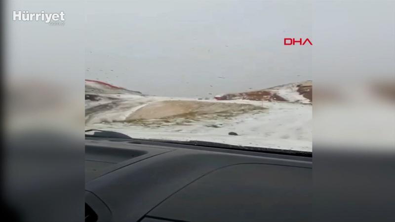 Erzurum'da ilk kar yağışı başladı
