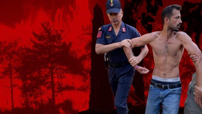 Elindeki çakmakla yangın çıkarmaya çalışan kişi suçüstü yakalandı