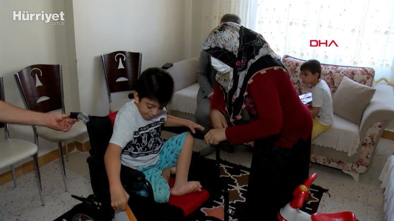 DHA'nın haberi ses getirdi; Akın akülü sandalyesine kavuştu