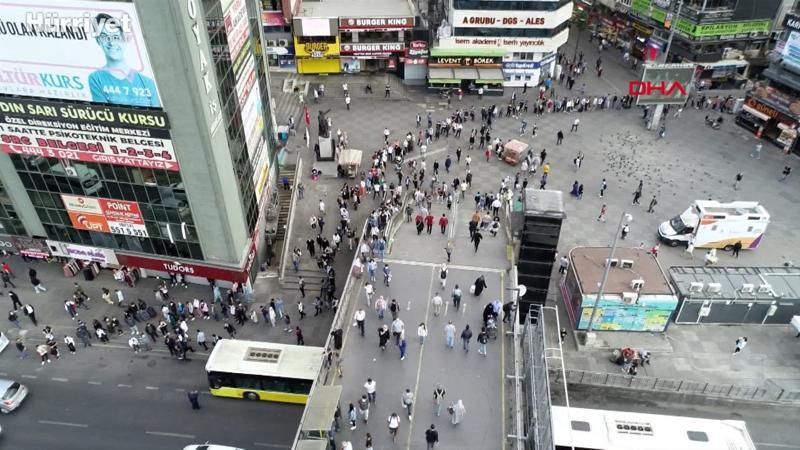 Şirinevler Meydanı'nda metrelerce toplu ulaşım kuyruğu