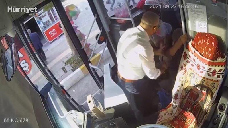 Halk otobüsünde kalp krizi geçiren yolcuyu şoför hastaneye ulaştırdı