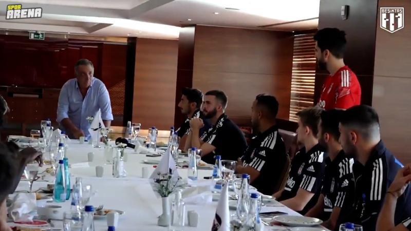 Beşiktaş Başkanı Ahmet Nur Çebi, Altay maçı öncesi takıma başarılar diledi