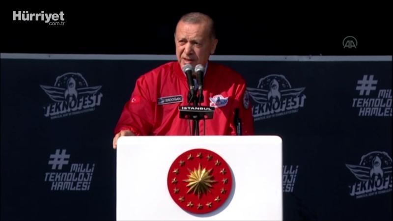 Cumhurbaşkanı Erdoğan'dan TEKNOFEST'te konuştu