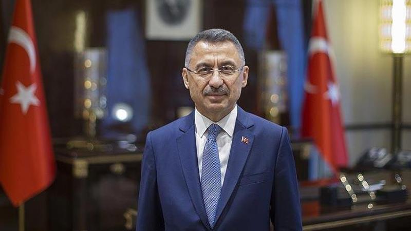 Cumhurbaşkanı Yardımcısı Oktay, KKTC Milli Eğitim ve Kültür Bakanı Olgun Amcaoğlu'nu kabul etti
