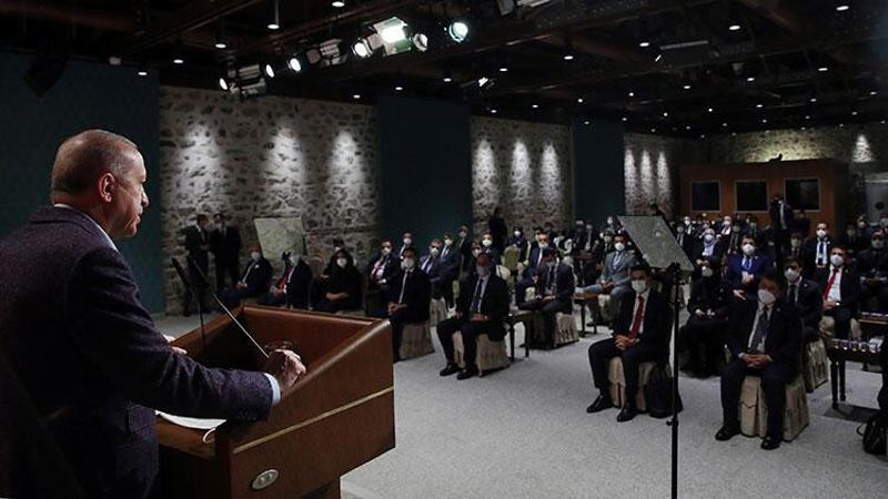 Cumhurbaşkanı Erdoğan, Uluslararası Demokratlar Birliği heyetini kabul etti