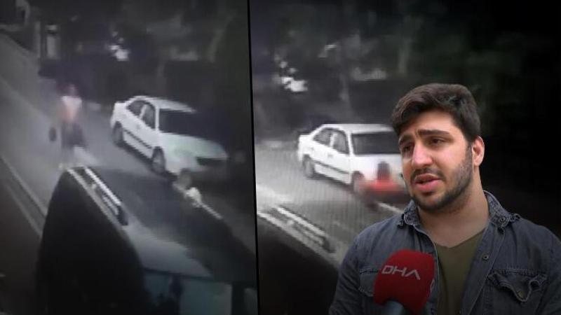 Esenyurt'ta yarı çıplak koşup hırsızı yakaladı O anlar kamerada