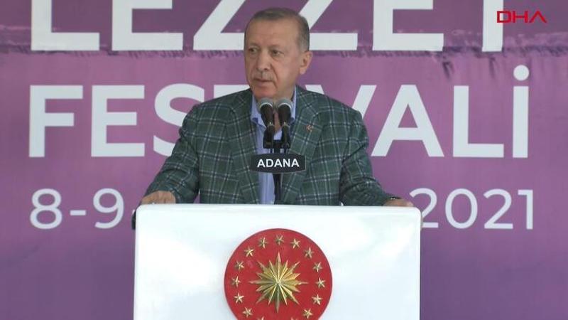 Cumhurbaşkanı Erdoğan, "5. Uluslararası Adana Lezzet Festivali Açılış Töreni"nde açıklamalarda bulundu