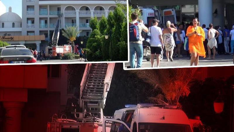 Manavgat'ta otelde yangın paniği
