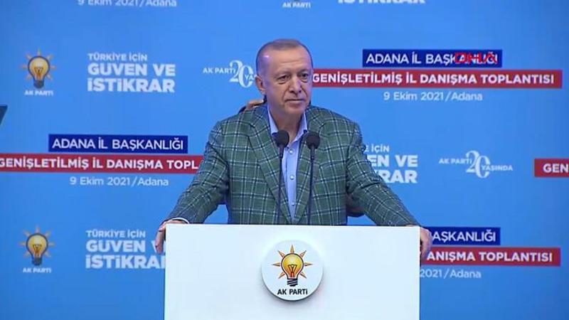 Cumhurbaşkanı Erdoğan, AK Parti Adana Genişletilmiş İl Danışma Toplantısı'nda açıklamalarda bulundu
