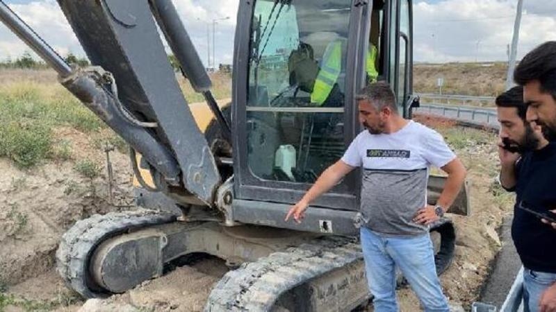Ankara'da yol çalışmasında insan kemikleri bulundu