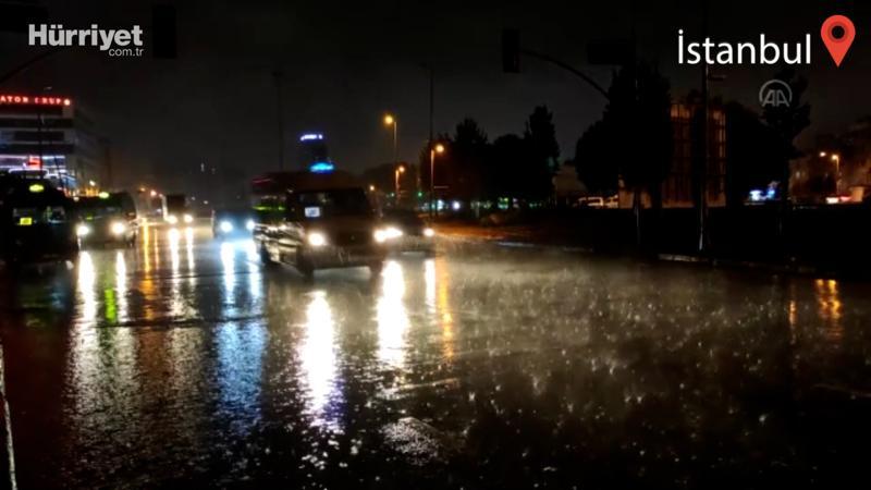 İstanbul'da kuvvetli sağanak etkili