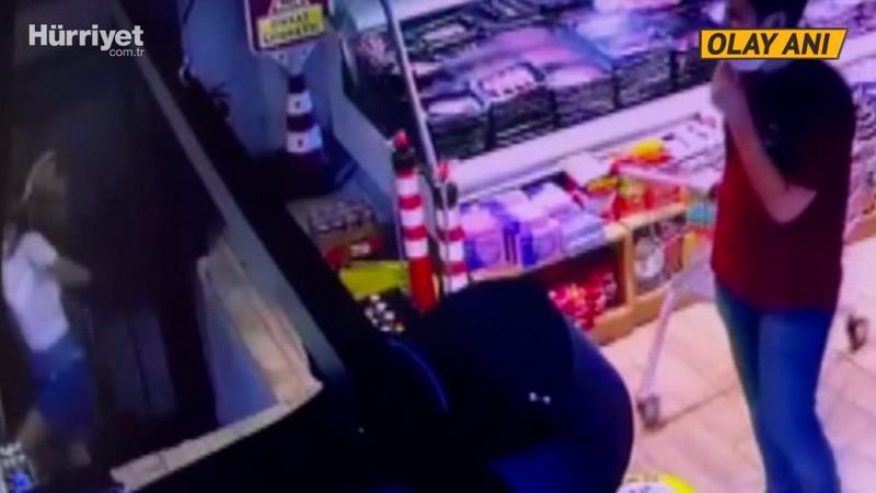Alışveriş için girdiği marketten ayağı kırık çıktı