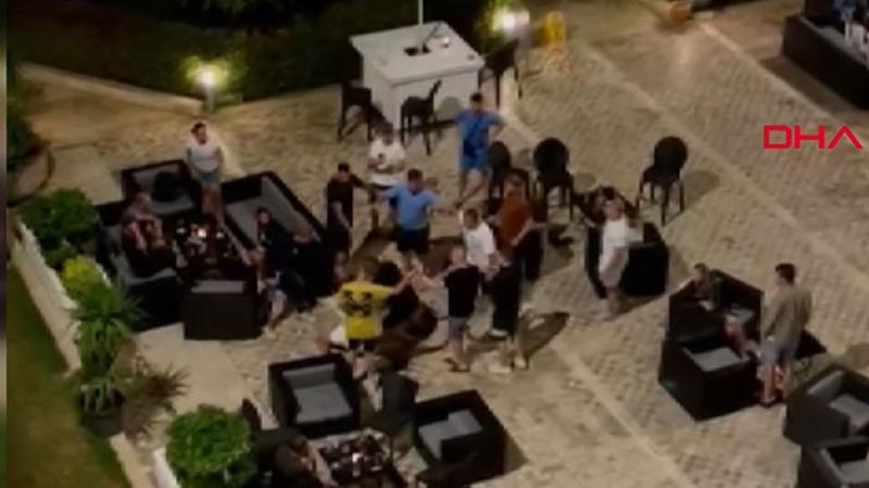 Rus ve İngiliz turistler arasında "Kız arkadaşıma neden baktın?" kavgası çıktı