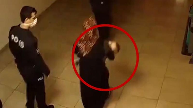 Polislerin ilk yardımı bebeği ölümden kurtardı