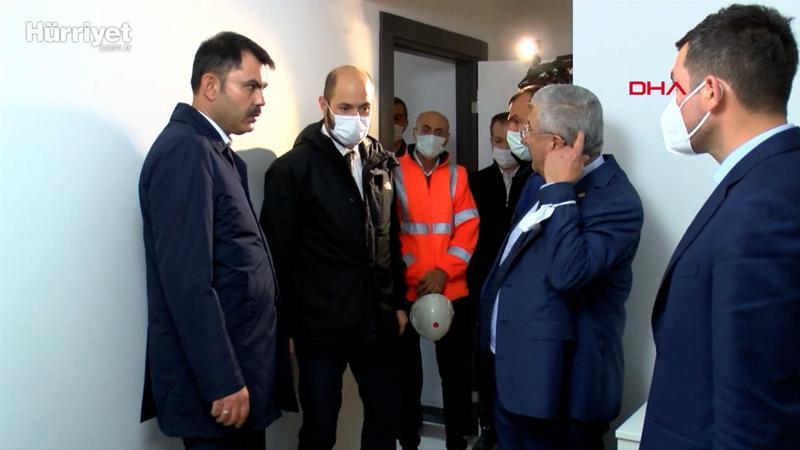 Bakan Kurum TOKİ şantiyeleri incelemeleri sonrasında açıklamalarda bulundu