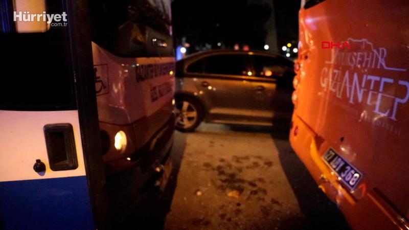 Gaziantep'te 2 halk otobüsü çarpıştı: 9 yaralı