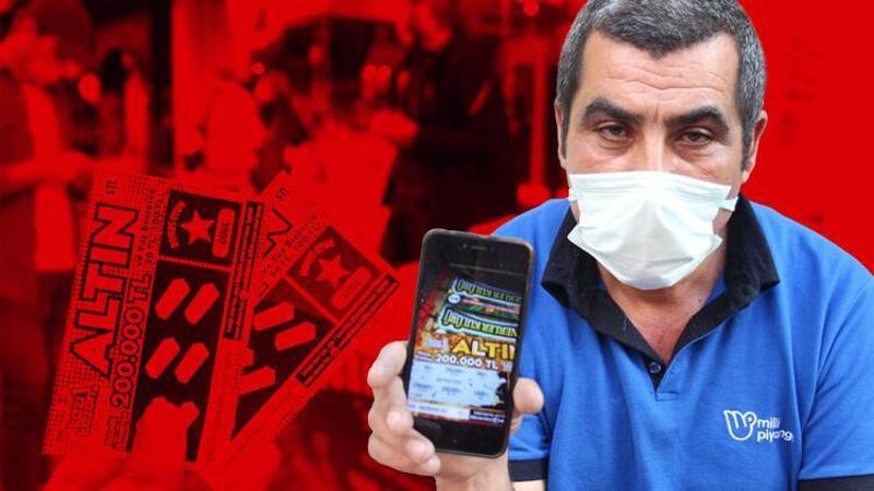 5 liralık kazı kazanla 200 bin lira kazandı, gezici bayinin uyarısıyla fark etti
